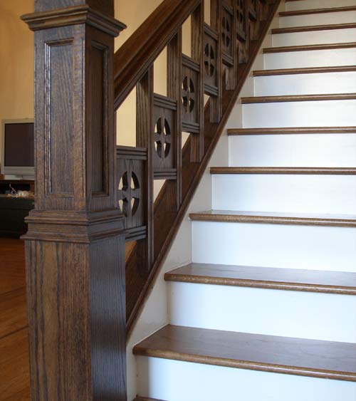 Victorian staircase restored